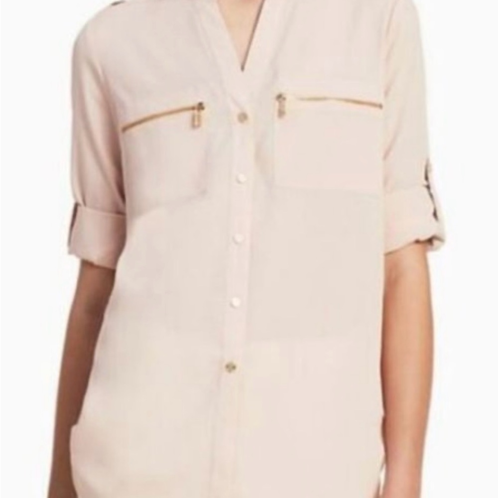 Women's Blouse with Gold Accents